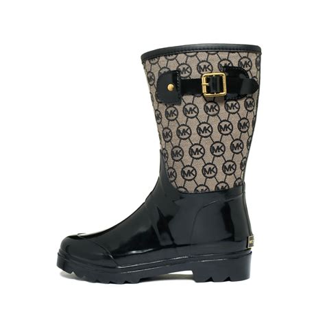 womens black rain boots michael kors|Michael Kors rain boots sale.